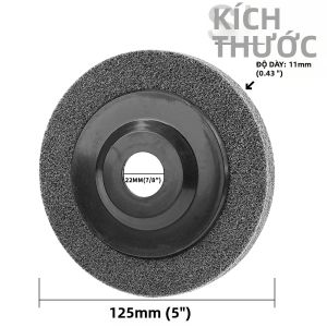 SI FANG | 5/10 Chiếc 5-inch 115mm Sợi Nylon Không Dệt Đĩa Đánh Bóng Mài Mòn Đường Kính 125mm Để Đánh Bóng Và Mài Kim Loại