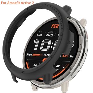 PC Hollow PC Case for Amazfit Active 2(A2437)Smart Watch Strap Hard Bumper Protector Shell For Huami Amazfit Active2 Accessories