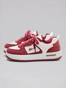 Warrior | Burgundy Platform Sneakers