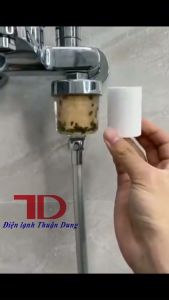 Đầu lọc nước bông PP trong suốt lọc nước vòi sen vòi nước của máy lọc nước - Điện Lạnh Thuận Dung