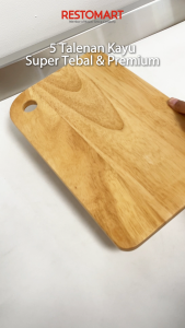 Cutting Board Natural 31.5 cm / Talenan RESTOMART Kayu Mahoni (1585062)