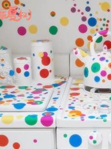 Yayoi Kusama Inspired Dot Stickers Circular Decorative Adhesive Labels