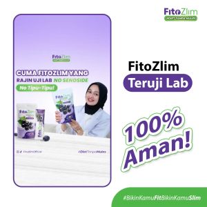 FitoZlim Isi 7 Sachet Minuman Fiber Drink Pembakar Lemak Perut Buncit Menurunkan Berat Badan