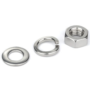 Yi Se Dian Zi | Stainless Steel Hexagonal Nuts Flat Washers Spring Washers Set