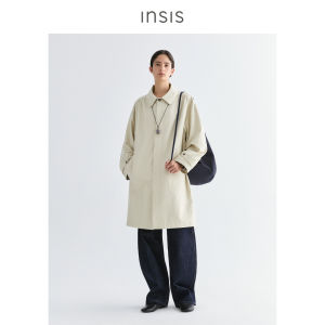 INSIS FEMME | Cotton Coated Spring Loose Collar Trench Coat