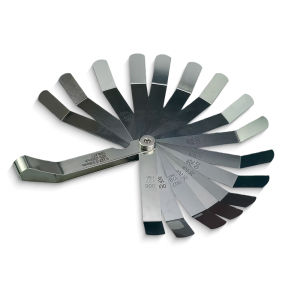 Bộ Dụng Cụ Đo Khe Hở Van Bằng Thép Không Gỉ 16 Lưỡi Dao Cong Phạm Vi Đo 0.127-0.508mm Dùng Cho Xe Máy Ô Tô