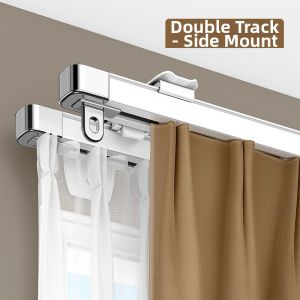 WEILAISHI | Side Mount Curtain Pole Aluminum Support Kit