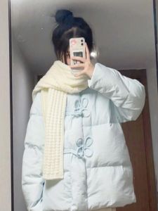 New Chinese Style Bread Cotton Jacket Womens Short down Jacket Winter Design Sensation Small Size Fashionable Cotton Coat