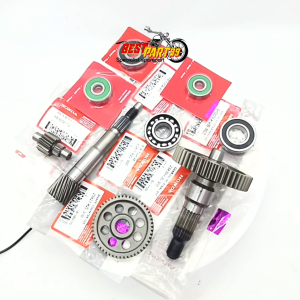 Paket gigi rasio set  set lengkap + bearing KZL untuk motor BEAT FI BEAT ESP SCOOPY ESP SCOOPY SPACY FI VARIO 110 FI. AHM berkualitas original asli ori dan tahan lama