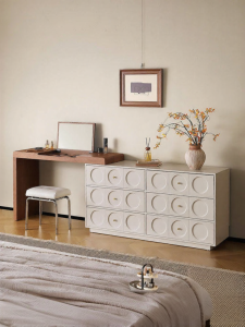Antique Style Bedside Vanity with Drawer and Storage