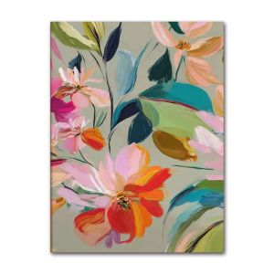 BILIBILI | Abstract Floral Wall Art Modern Colorful Botanical Unframed Canvas Prints Bright Contemporary Plant Decor for Living Room & Home