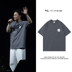 เสื้อยืดคอกลมแขนสั้นผ้าฝ้ายแท้หลวมสำหรับงานคอนเสิร์ตโตเกียว ฤดูร้อน 2025 แฟชั่นฤดูร้อนสำหรับเยาวชนที่สวมใส่สบาย