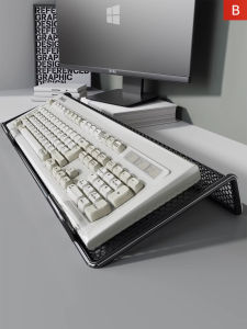 evesigar | Height-Adjustable Multi-functional Keyboard Shelf