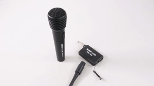TaffSTUDIO Mikrofon Karaoke Mic Profesional 2 in 1 Wireless Wired - WM-308