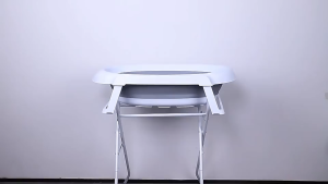 RRYY-อ่างอาบน้ำเด็ก พับได้ ชุดอ่างอาบน้ำเด็ก พร้อมขาตั้งเหล็กพับได้ โต๊ะอาบน้ำเด็ก อ่างอาบน้ำทารกเหมาะสำหรับทารกแรกเกิด เด็กผู้หญิง และเด็กเล็ก