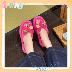 Xishops สินค้าใหม่มาแรง รองเท้าหูหนีบแฟชั่นสำหรับผู้หญิง พื้นหนา เหมาะกับเดินชายหาด สไตล์เกาหลีน่ารักสุดๆบอกเลยของต้องมี