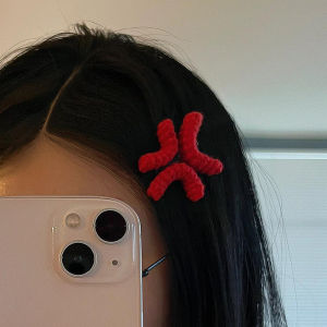 Angry Duckbill Hair Clip Knitted Wool Side Hairpin Office Lady Waterdrop Creative Funny Hair Accessories Comb Side Clips