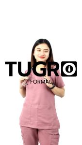 Baju Jaga OK Woman’s V Neck Reguler Short Sleeve Scrub Top