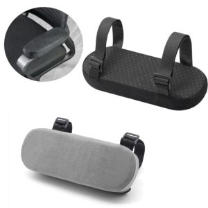 Armrest pad New Slow Rebound Memory Foam Armrest Cushion Pad Chair Mat Elbow Rest Cover 1 PCS