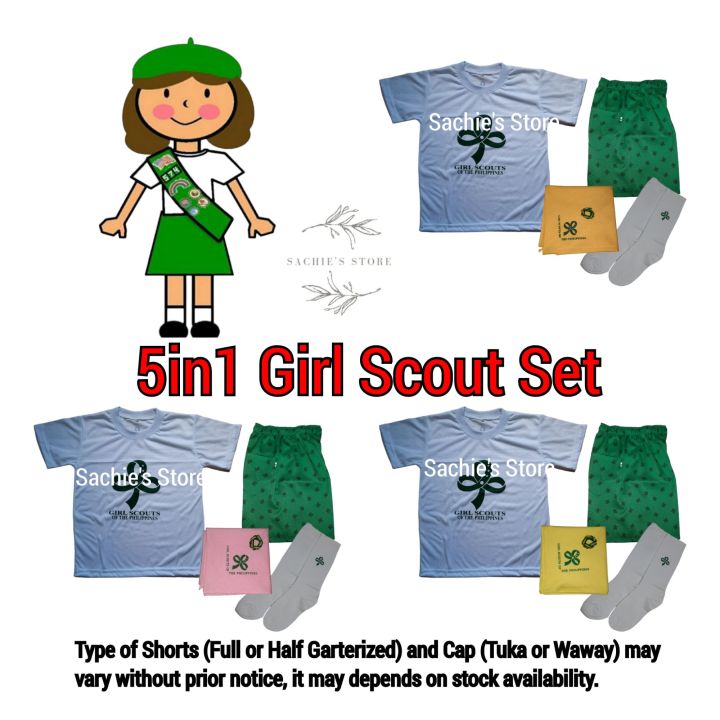 5in1 GSP Scout Uniform for Girls (GSP Uniform without cap) Lazada PH