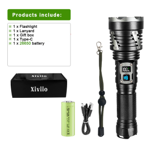XHP360 Most Powerful LED Flashlight Super Bright Tactical Torch USB Rechargeable Zoom Lamp 26650 Camping Fishing Work Light