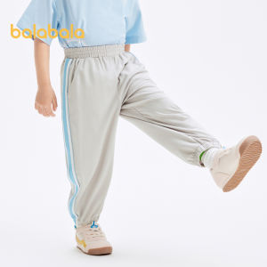 Balabala Childrens Pants Boys Spring And Summer 2024 New Childrens Pants Baby Girls School Sweatpants