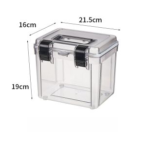 Thickened Waterproof Moisture-Proof Storage Box Transparent Sealed Medicine Tea Leaf Camera Lens Dry Box Plastic Storage Container