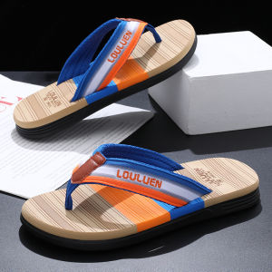 Mens Summer Sandals Outdoor Sports Beach Slippers Anti-Slip Wear-Resistant Soft Bottom Casual Slip-On Thong Slippers