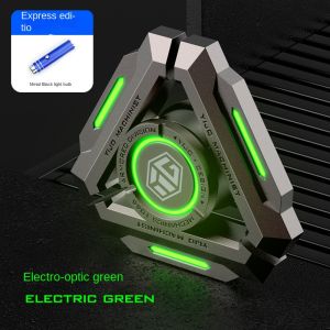 Meade | New Technology Metal Alloy Luminous Gyro Smart Black Technology Fidget Spinner Hand Stress Relief Toy Boy Adults Birtday Gifts