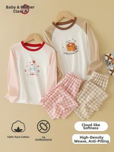 Anbeton | New 2025 Pure Cotton Autumn Winter Children Pajamas Set