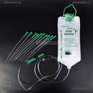 Home Enema Colonic  Kit For Irrigation Reusable Cleaning Detoxification 1200 Ml (Including 10 Heads Of)