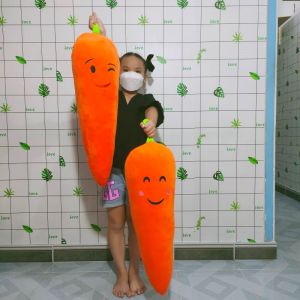 ĐỒ CHƠI CÀ RỐT NHỒI BÔNG GỐI ÔM HÌNH CỦ CÀ RỐT LOẠI LỚN GẤU BÔNG CÀ RỐT CHO BÉ MỀM MỊN GIÁ SỈ