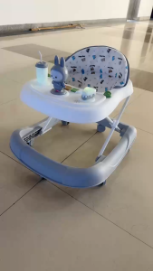 Multifunctional Anti-rollover Baby Walker for Boys and Girls with Variable Rocking Horse Ideal for 6/7-18 Months Old