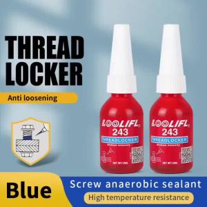 Threadlocker 243/271 for securing screws in machinery – 10 ml/50 ml anti-loosening anaerobic adhesive (equivalent to Loctite)