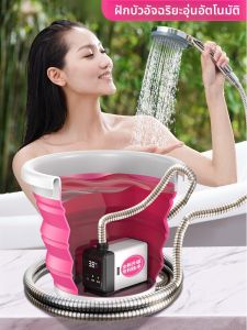 เครื่องซักผ้าแบบใช้พลังงานไฟฟ้าแบบพกพาสำหรับบ้านในชนบท เครื่องซักผ้าแบบอิสระแบบถอดออกได้ ปรับอุณหภูมิได้ตลอดทั้งปี