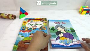 Sách - Truyện Cổ Tích Cho Bé Việt Nam Chọn Lọc Song Ngữ Việt Anh Bộ 8 Cuốn