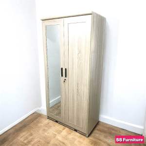 ตู้เสื้อผ้า 3 ฟุต กระจก 1 บาน