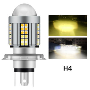 Đèn Pha LED Xe Máy KEVANLY H4 BA20D H6 62 SMD Hai Màu 6000K Siêu Sáng Lắp Đặt Dễ Dàng Đèn Sương Mù Đèn Pha 12V