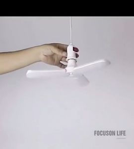 (ซื้อ 1 แถม 1) ไฟทรงใบพัด ไฟ 45W สว่างเท่า 120W หลอดไฟ LED ทรงใบพัด พับได้ Fan Blade LED Bulb รุ่น Fan Blade LED Bulb 45W