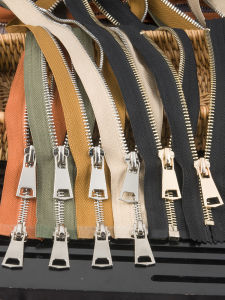 Double Head down Jacket Zipper 5 Size Metal Copper Dual Open Two Way Iron Zipper Head Long Coat Clothing Accessories