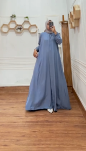 GAMIS JUMBO sakila premium. SUPER ELEGAN MUSLIM DRESS SAKILA PREMIUM POLOS./GAMIS SAKILA PREMIUM CANTIK DAN ELEGAN khusus jumbo ld 120