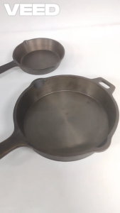 Cast Iron Pre-Seasoned Smooth Finish Skillet | Induction & Gas Compatible Fry Pan | Heavy-Duty Black Cookware (Size - 6 inches and 10 inches)