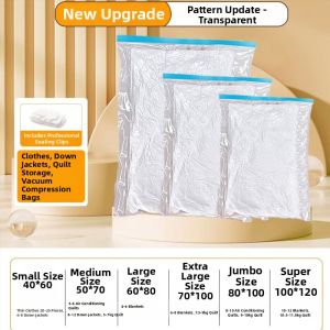 Extra Thick Vacuum Compression Bag for Clothing Blankets Down Jackets