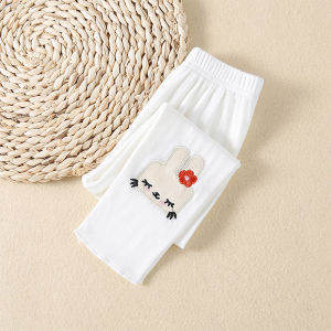 Spring Autumn Girls Pants Cute Children Base Layer Pants Girls Lovely Baby Outerwear Long Trousers Age 3 Casual Style
