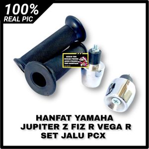 HAND GRIP HANFAT KARET STANG STIR YAMAHA JUPITER Z F1ZR VEGA R KANAN KIRI SET JALU SATRIA FU MODEL ORI DAN JALU PCX