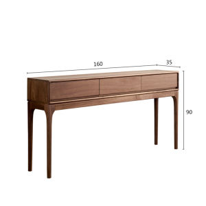 GOOFANSER | North American Walnut Console Table High Legs