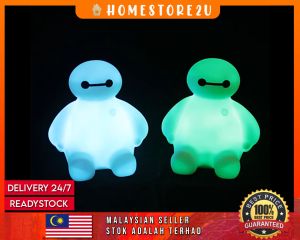 Baymax led night light 7 color lamp bedroom decoration room decor cute lampu bilik tidur mainan budak toys girl boy kids