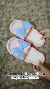 Sandal Korea Pita Estetik - Nyaman Empuk Lentur Tidak Licin