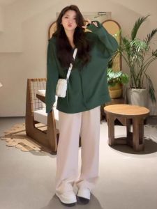 plus Size Womens Casual Hoodie Long Sleeve Sweatshirt Slimming Loose Fit Top Coat for Autumn 2025 Comfortable Streetwear