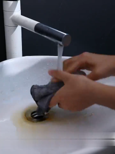 MD-C395 Kain Lap Piring 30X30 Anti Minyak Bahan Coral Fleece / Kain Lap Dapur Microfiber Serap Air